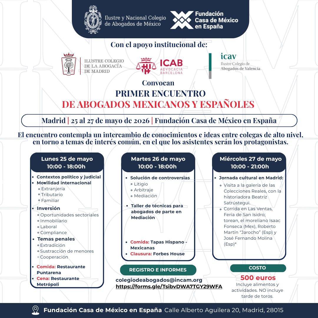 Encuentro INCAM-Casa de México en España